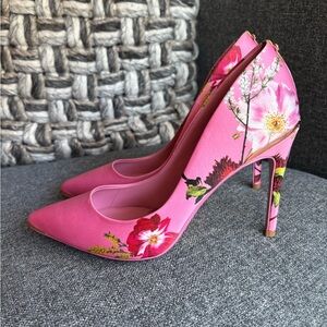 Ted Baker Pink Floral Heels